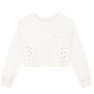 CHLOÉ Girls Logo Organic Cotton Sweatshirt